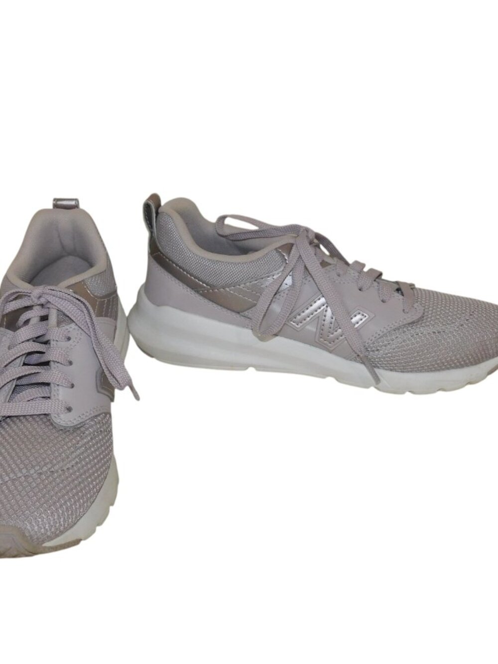 New Balance 009 Lavendar Sneakers Size 7.5 Missing Insoles Running Shoes